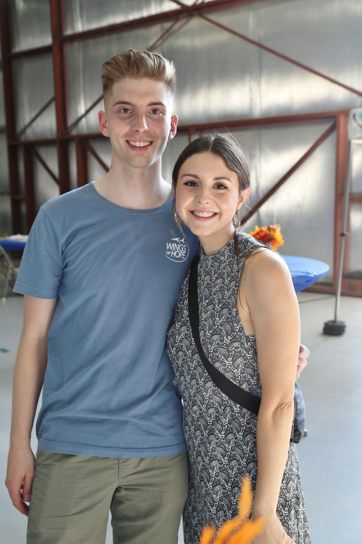 Brad Rafferty (President, Young Ambassadors of Wings of Hope), Carolyn Cowling